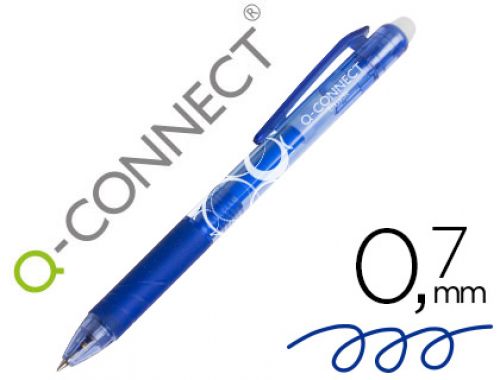 Esferografica q-connect retratil apagavel 0,7 mm cor azul , Q-connect , 153565 , 5705831186255